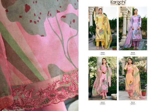 Sadiya Karachi Prints Cambric Pant Style Suits Wholesale