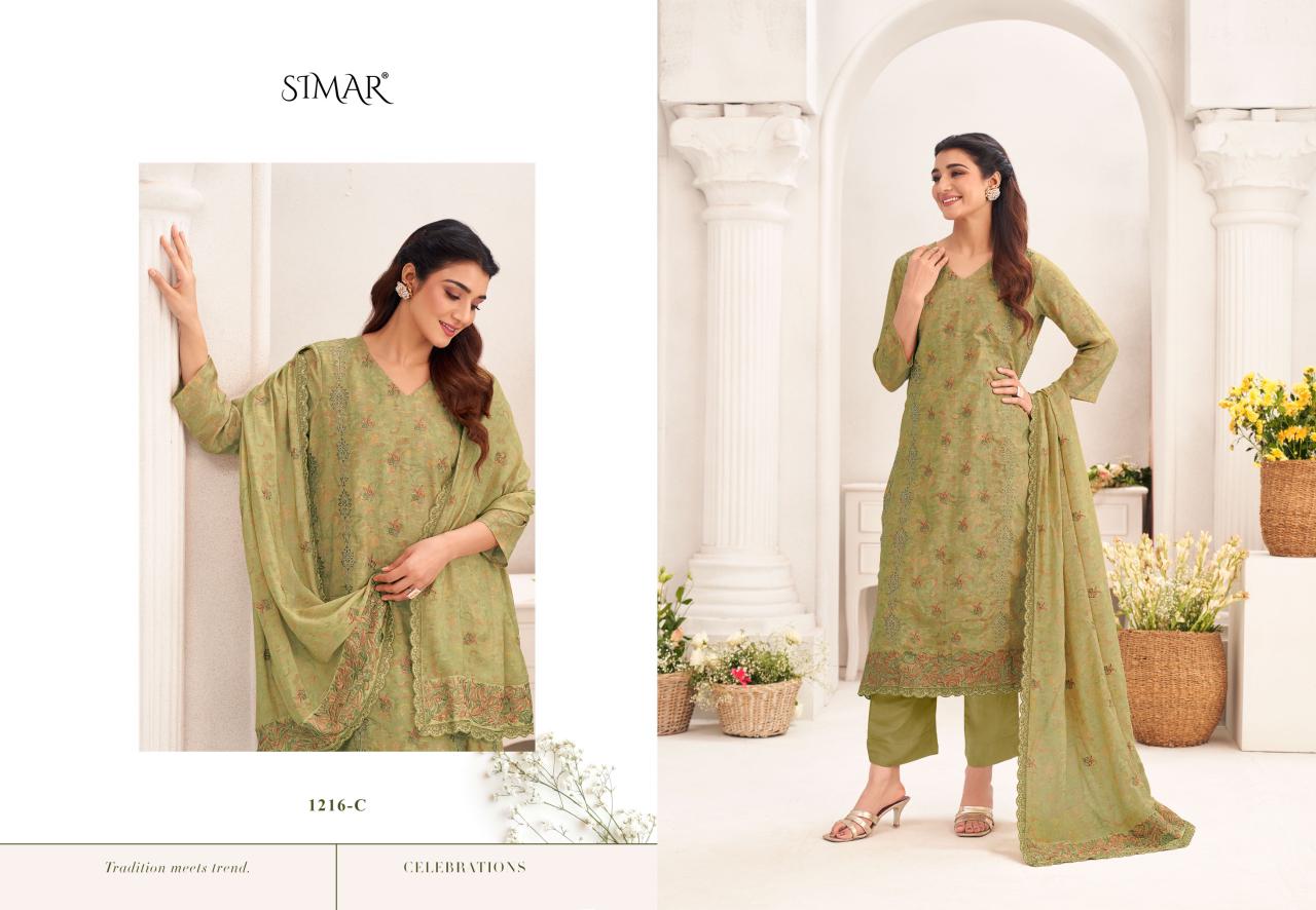 Safana Simar Viscose Muslin Pant Style Suits Wholesale Price