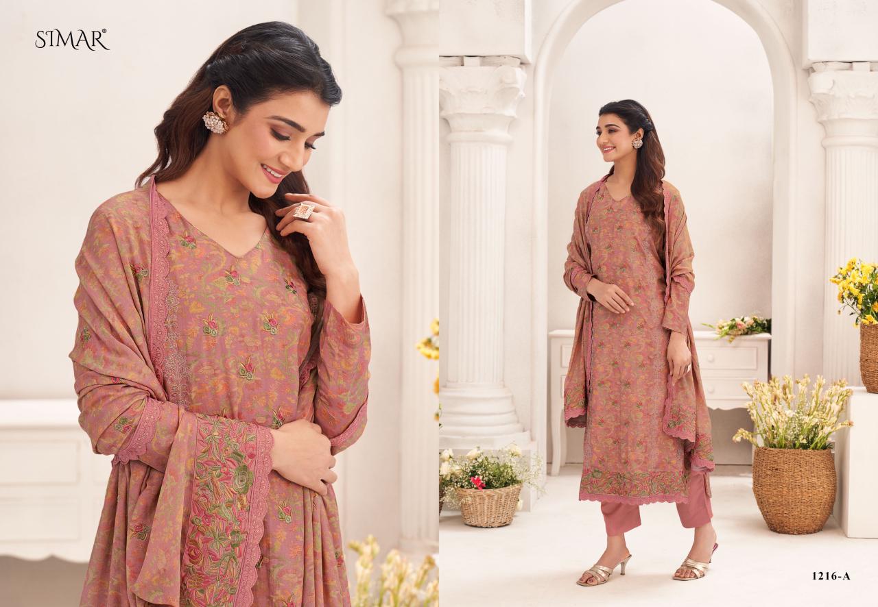 Safana Simar Viscose Muslin Pant Style Suits Wholesale Price