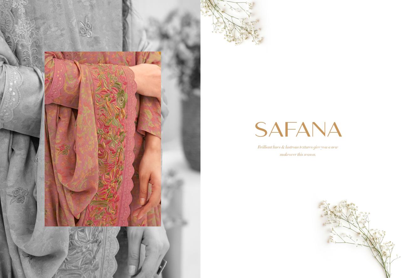 Safana Simar Viscose Muslin Pant Style Suits Wholesale Price