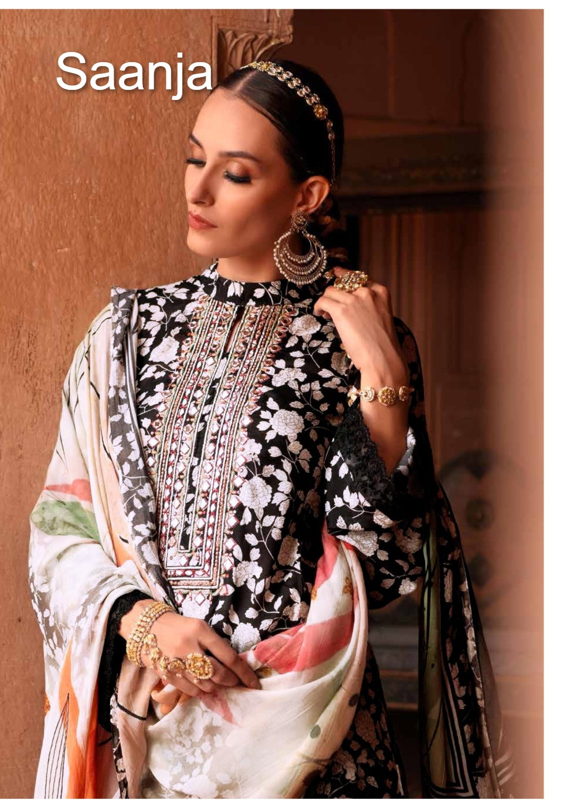 Safar 2 Saanja Viscose Muslin Pant Style Suits Wholesaler