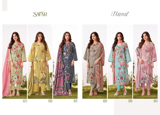 Safar Itrana Cotton Lawn Pant Style Suits Exporter Ahmedabad