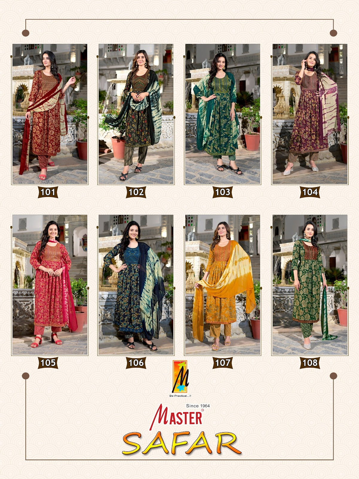 Safar Master Capsule Readymade Anarkali Suits Exporter Ahmedabad