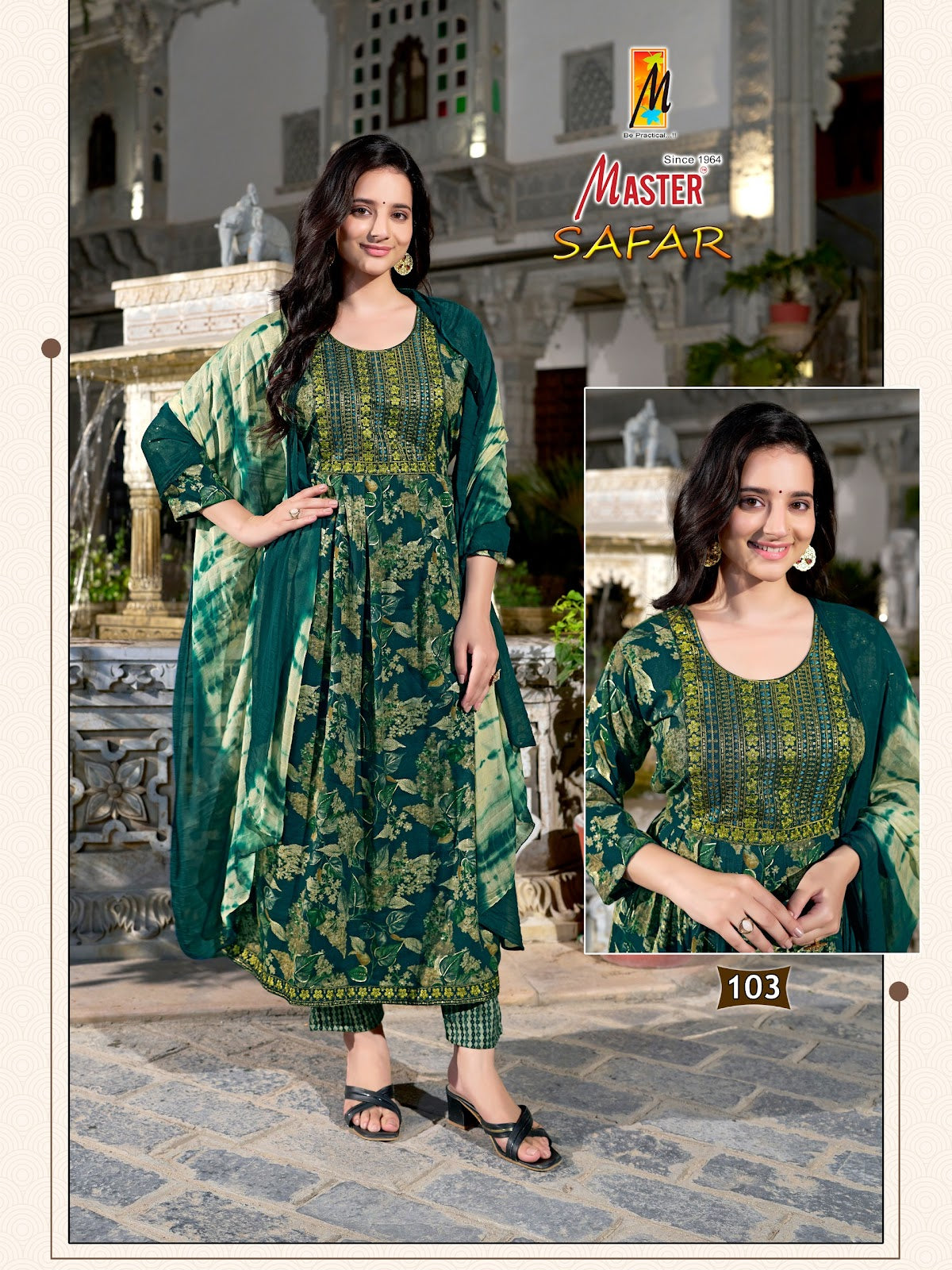 Safar Master Capsule Readymade Anarkali Suits Exporter Ahmedabad