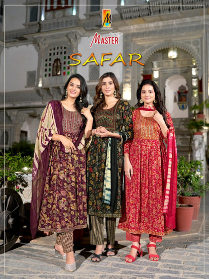 Safar Master Capsule Readymade Anarkali Suits Exporter Ahmedabad