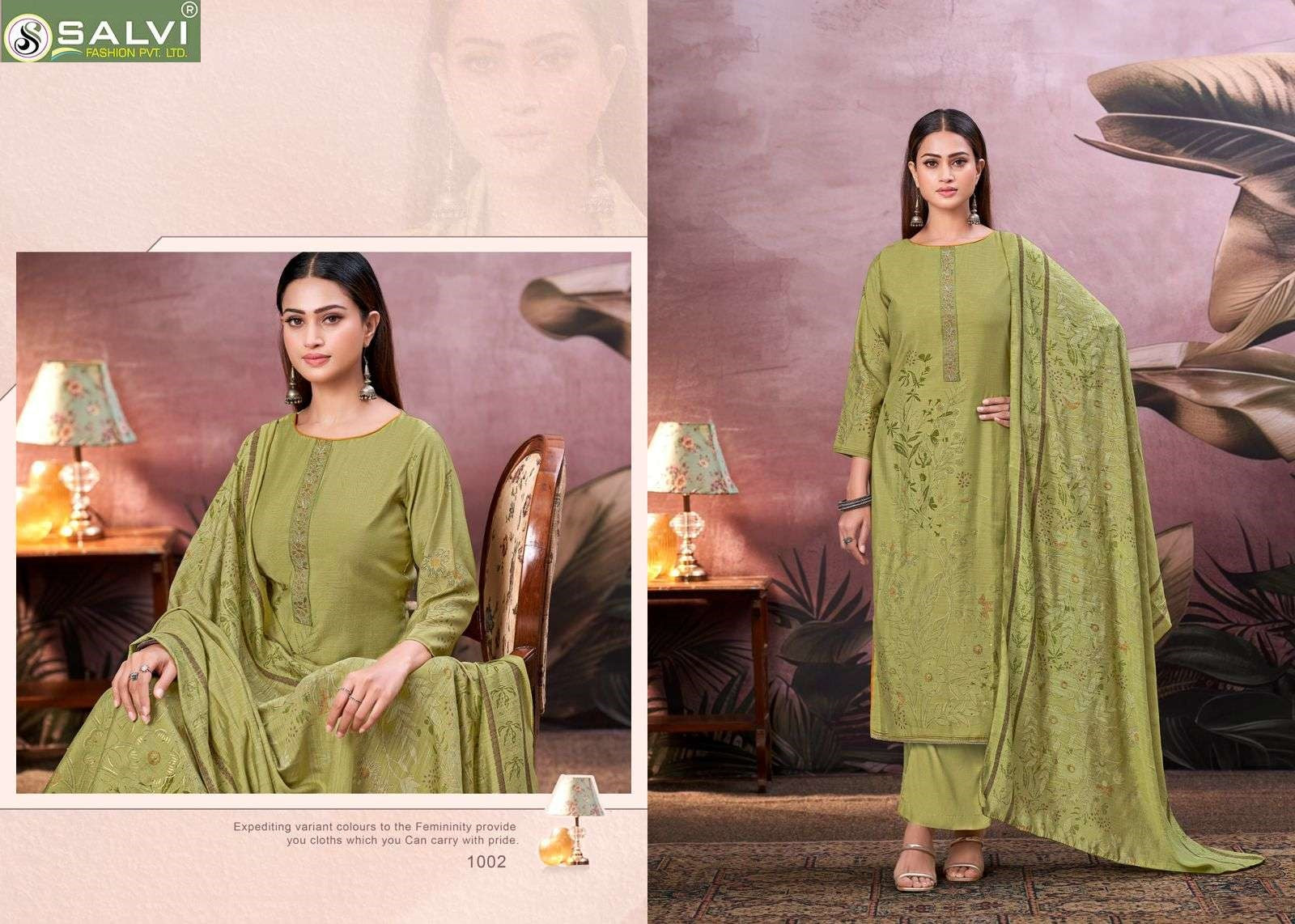Safar Salvi Fashion Silk Plazzo Style Suits Wholesaler Ahmedabad