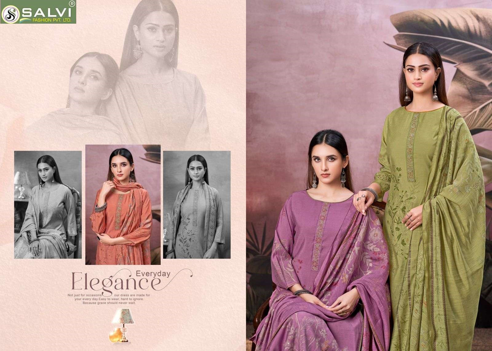 Safar Salvi Fashion Silk Plazzo Style Suits Wholesaler Ahmedabad