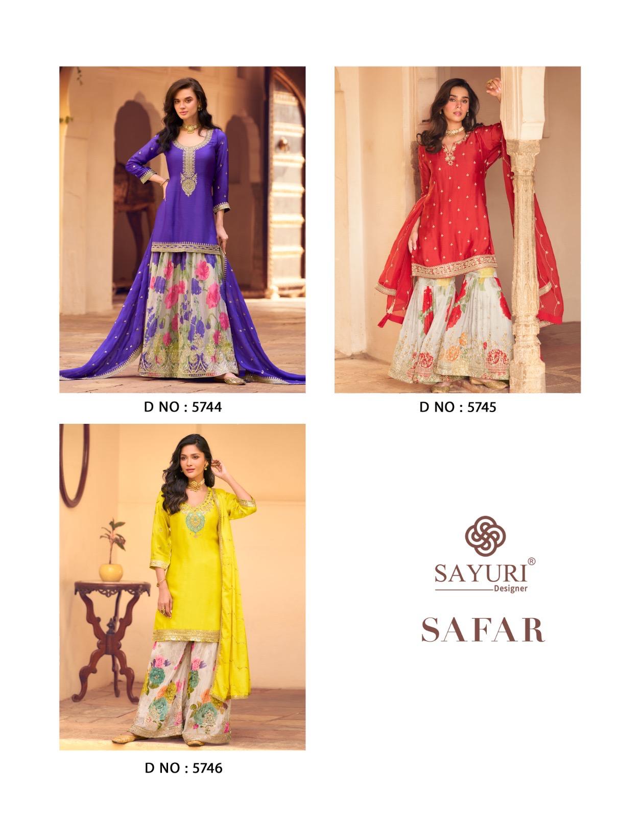 Safar Sayuri Chinon Silk Readymade Suits Wholesale Price