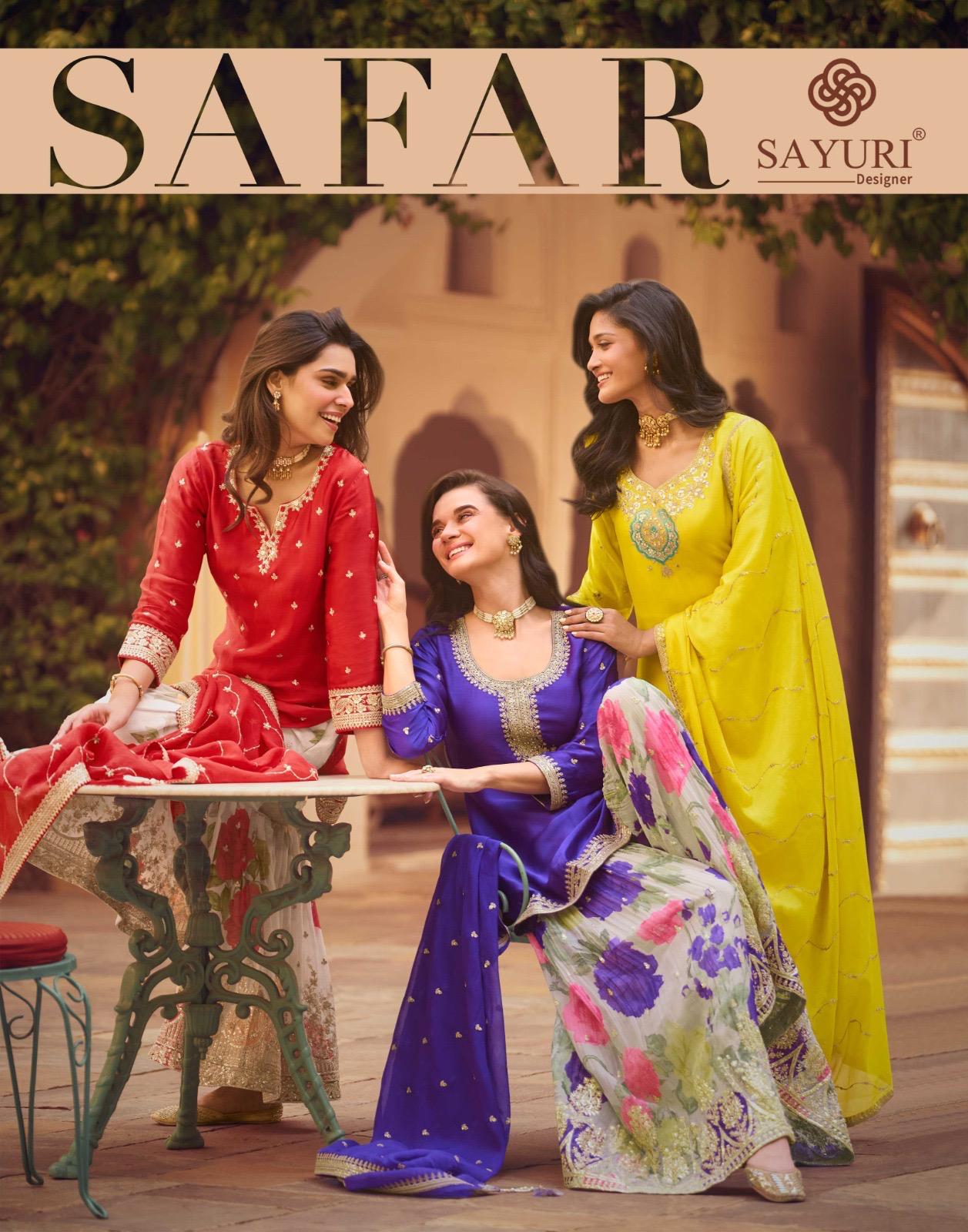 Safar Sayuri Chinon Silk Readymade Suits Wholesale Price