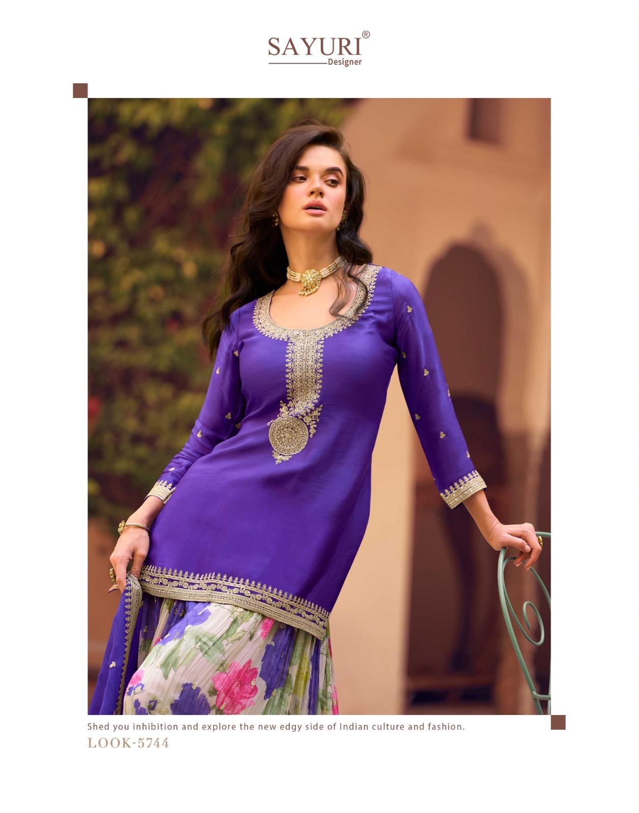 Safar Sayuri Chinon Silk Readymade Suits Wholesale Price