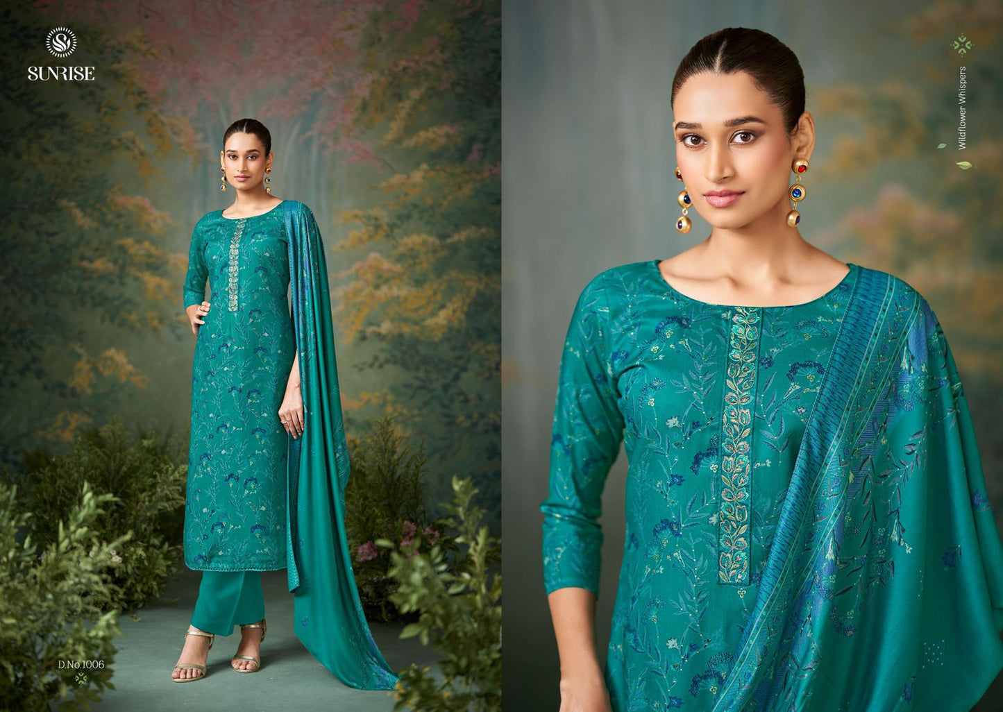 Safar Sunrise Viscose Pashmina Suits Wholesale