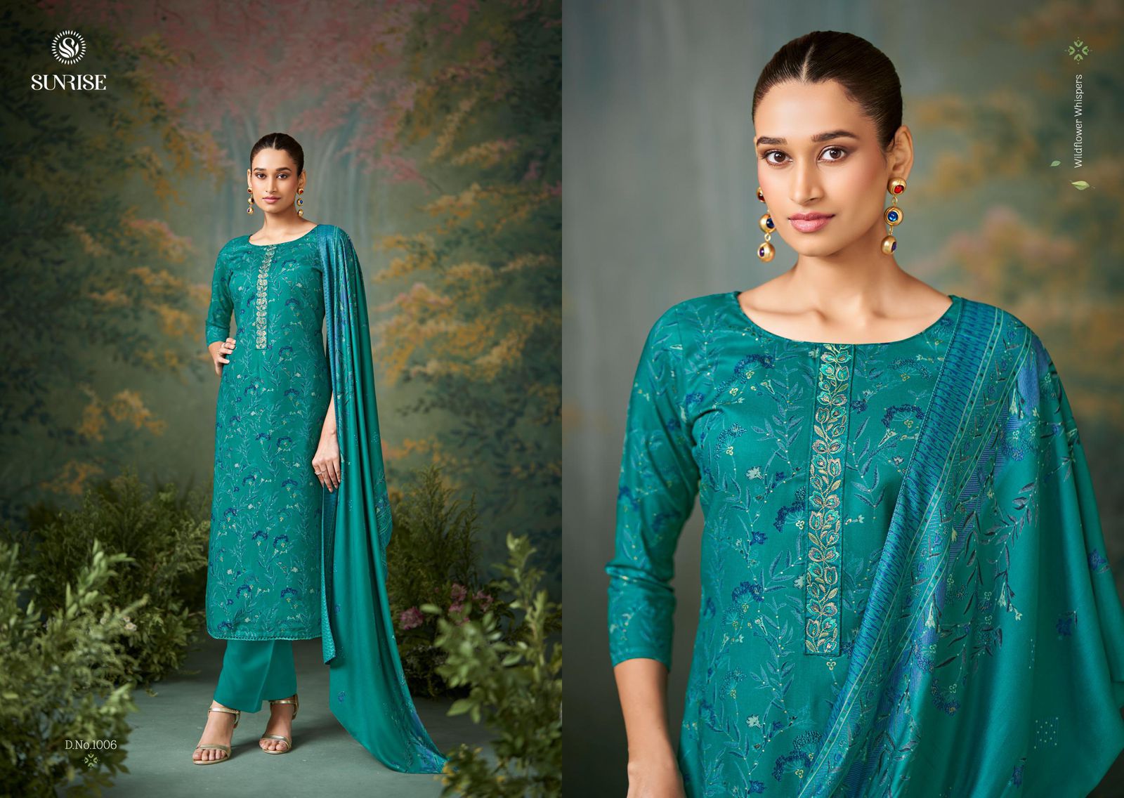 Safar Sunrise Viscose Pashmina Suits Wholesale