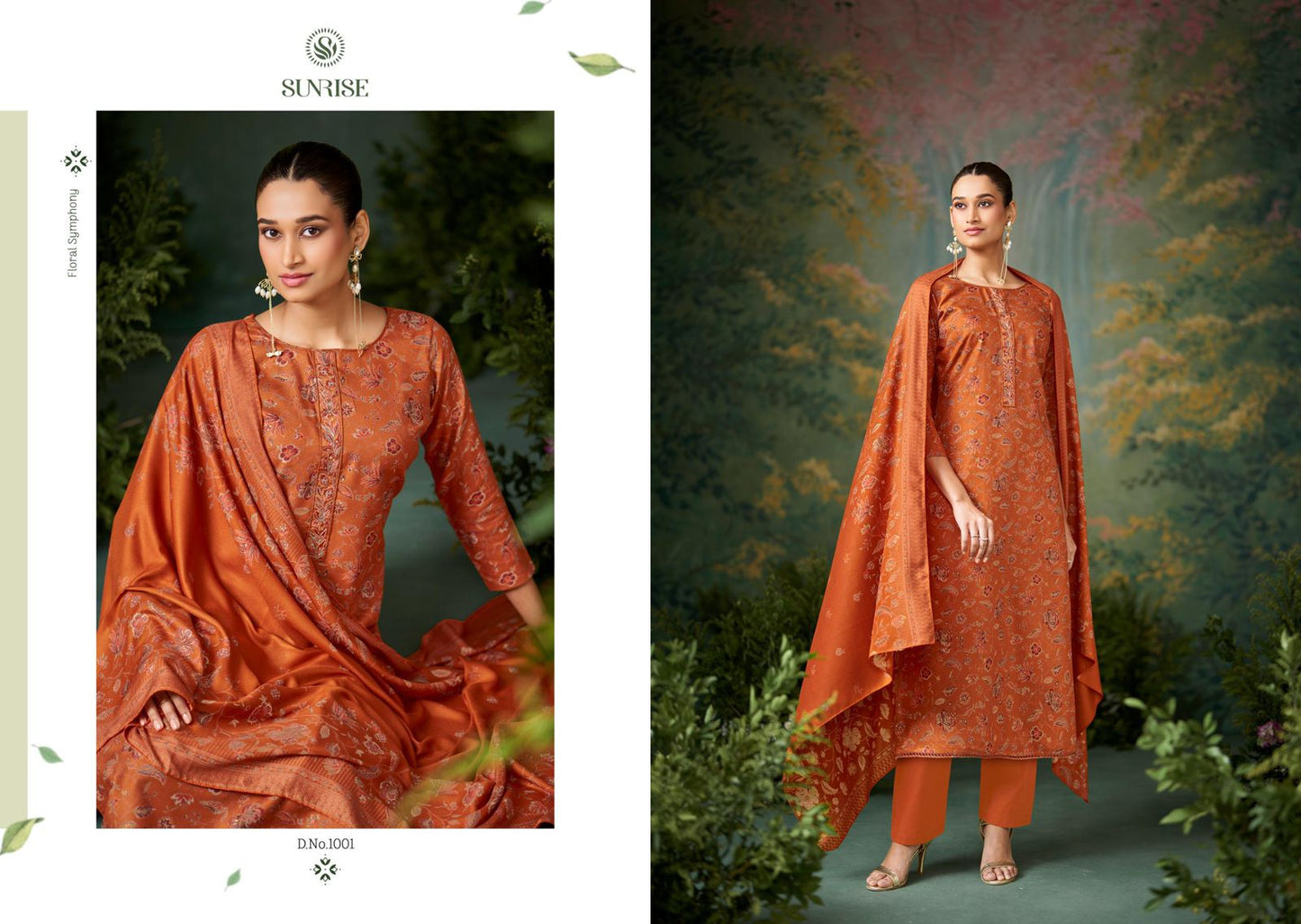 Safar Sunrise Viscose Pashmina Suits Wholesale