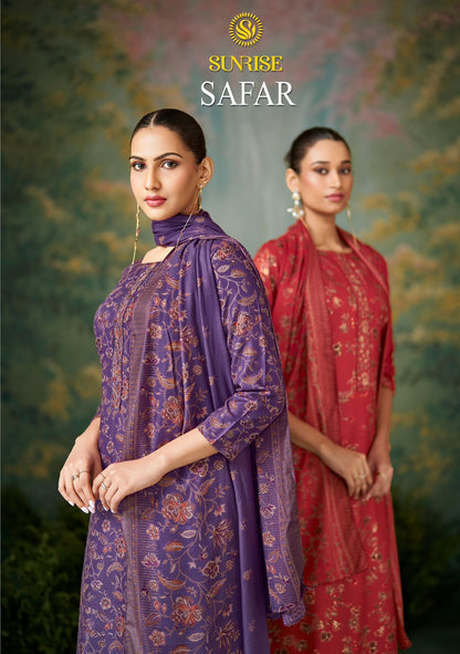 Safar Sunrise Viscose Pashmina Suits Wholesale