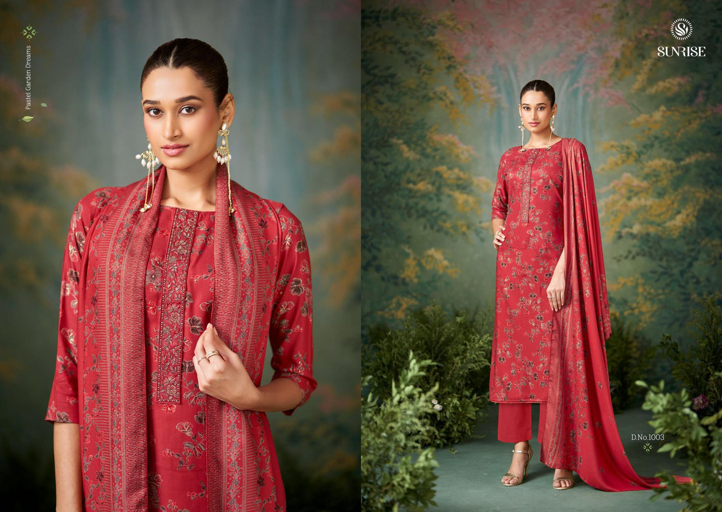 Safar Sunrise Viscose Pashmina Suits Wholesale