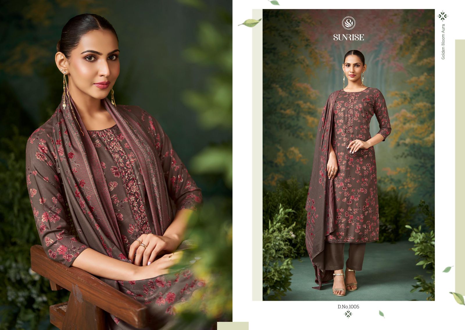 Safar Sunrise Viscose Pashmina Suits Wholesale