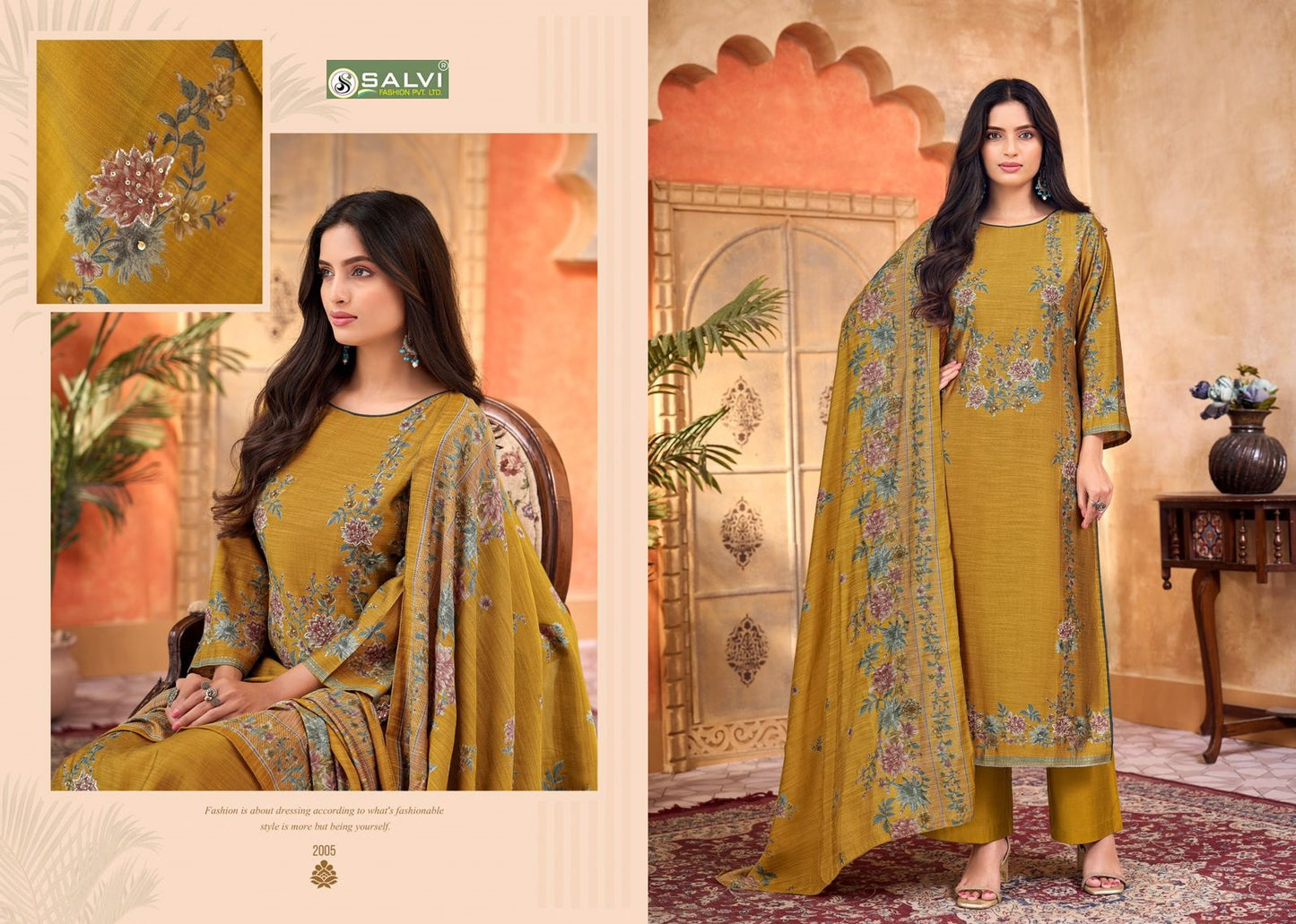 Safar Vol 2 Salvi Fashion Silk Plazzo Style Suits Wholesale Price