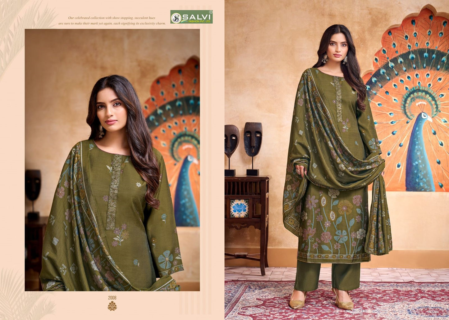 Safar Vol 2 Salvi Fashion Silk Plazzo Style Suits Wholesale Price