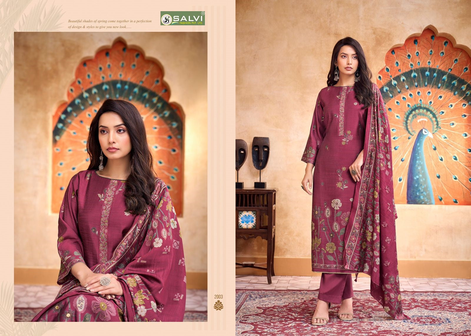 Safar Vol 2 Salvi Fashion Silk Plazzo Style Suits Wholesale Price
