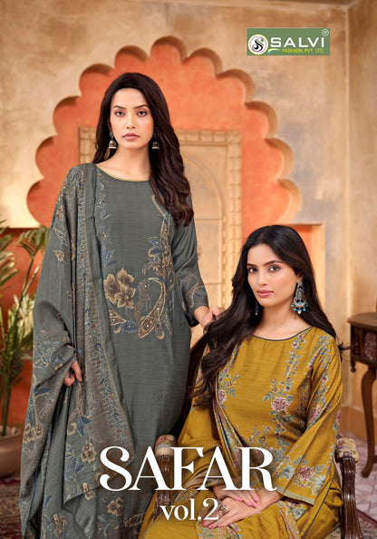 Safar Vol 2 Salvi Fashion Silk Plazzo Style Suits Wholesale Price