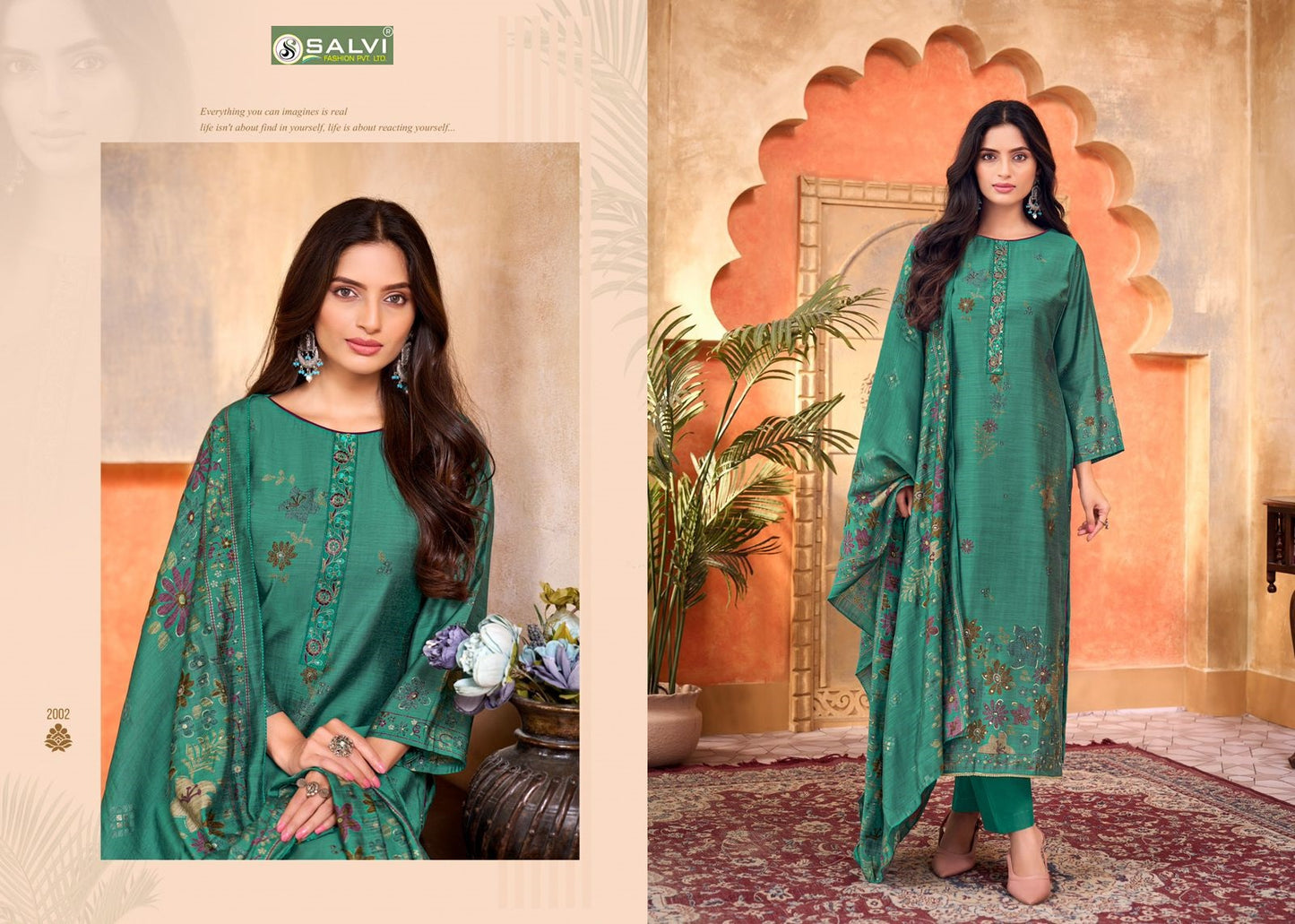 Safar Vol 2 Salvi Fashion Silk Plazzo Style Suits Wholesale Price
