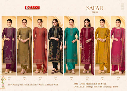 Safar Vol 3 Salvi Fashion Silk Plazzo Style Suits Exporter Gujarat