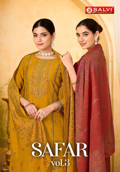 Safar Vol 3 Salvi Fashion Silk Plazzo Style Suits Exporter Gujarat