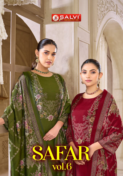 Safar Vol 6 Salvi Fashion Modal Silk Pant Style Suits Supplier