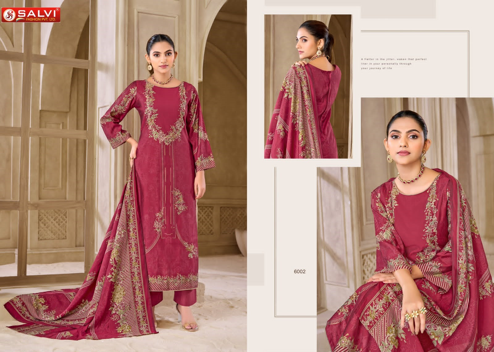 Safar Vol 6 Salvi Fashion Modal Silk Pant Style Suits Supplier