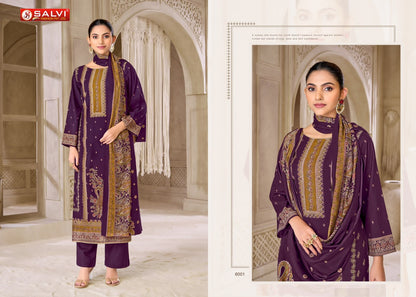 Safar Vol 6 Salvi Fashion Modal Silk Pant Style Suits Supplier