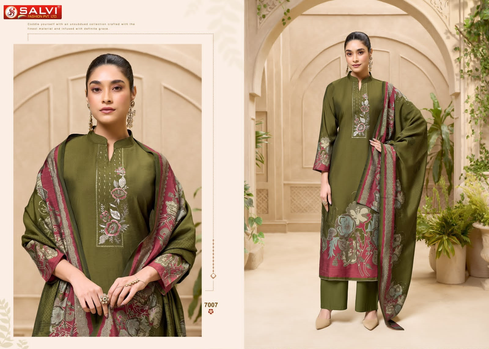 Safar Vol 7 Salvi Fashion Modal Silk Pant Style Suits Wholesale Price