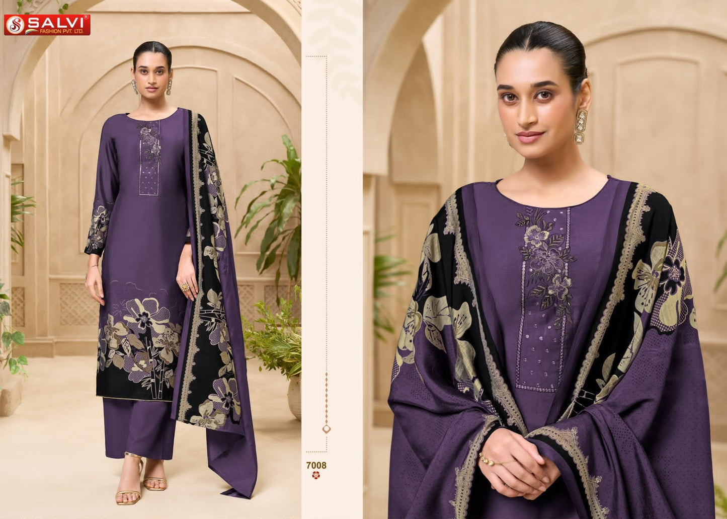 Safar Vol 7 Salvi Fashion Modal Silk Pant Style Suits Wholesale Price