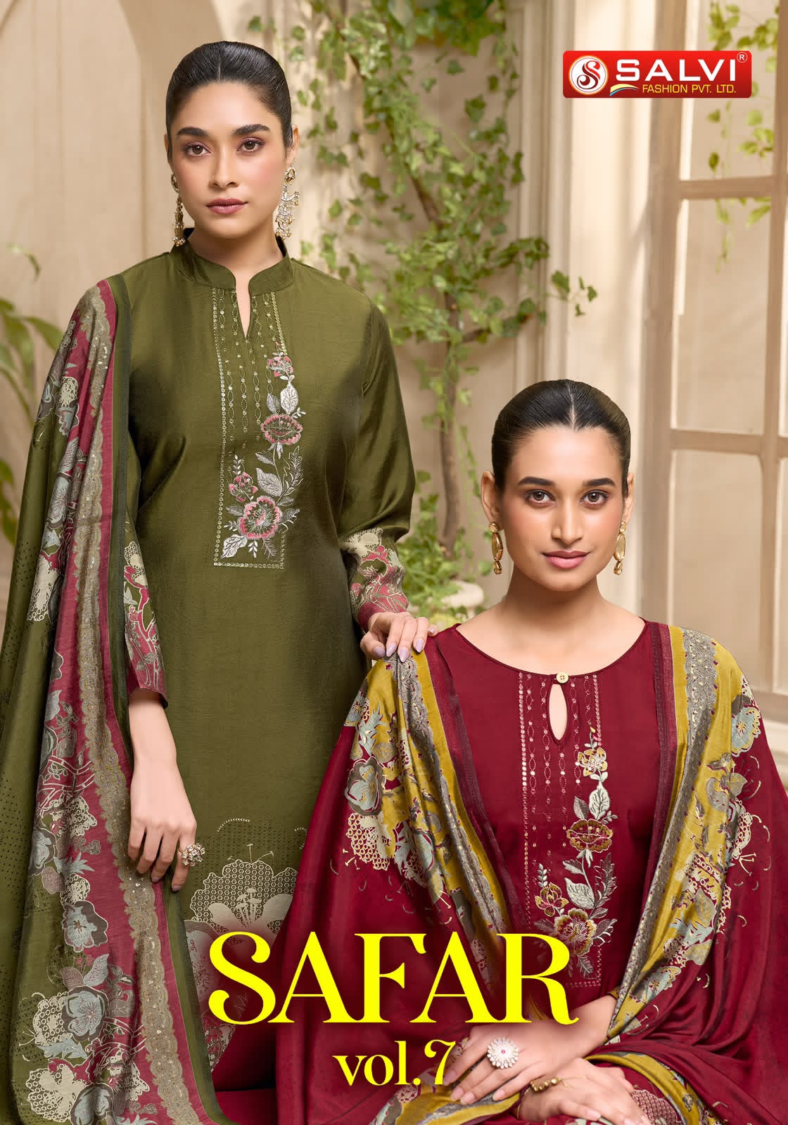 Safar Vol 7 Salvi Fashion Modal Silk Pant Style Suits Wholesale Price