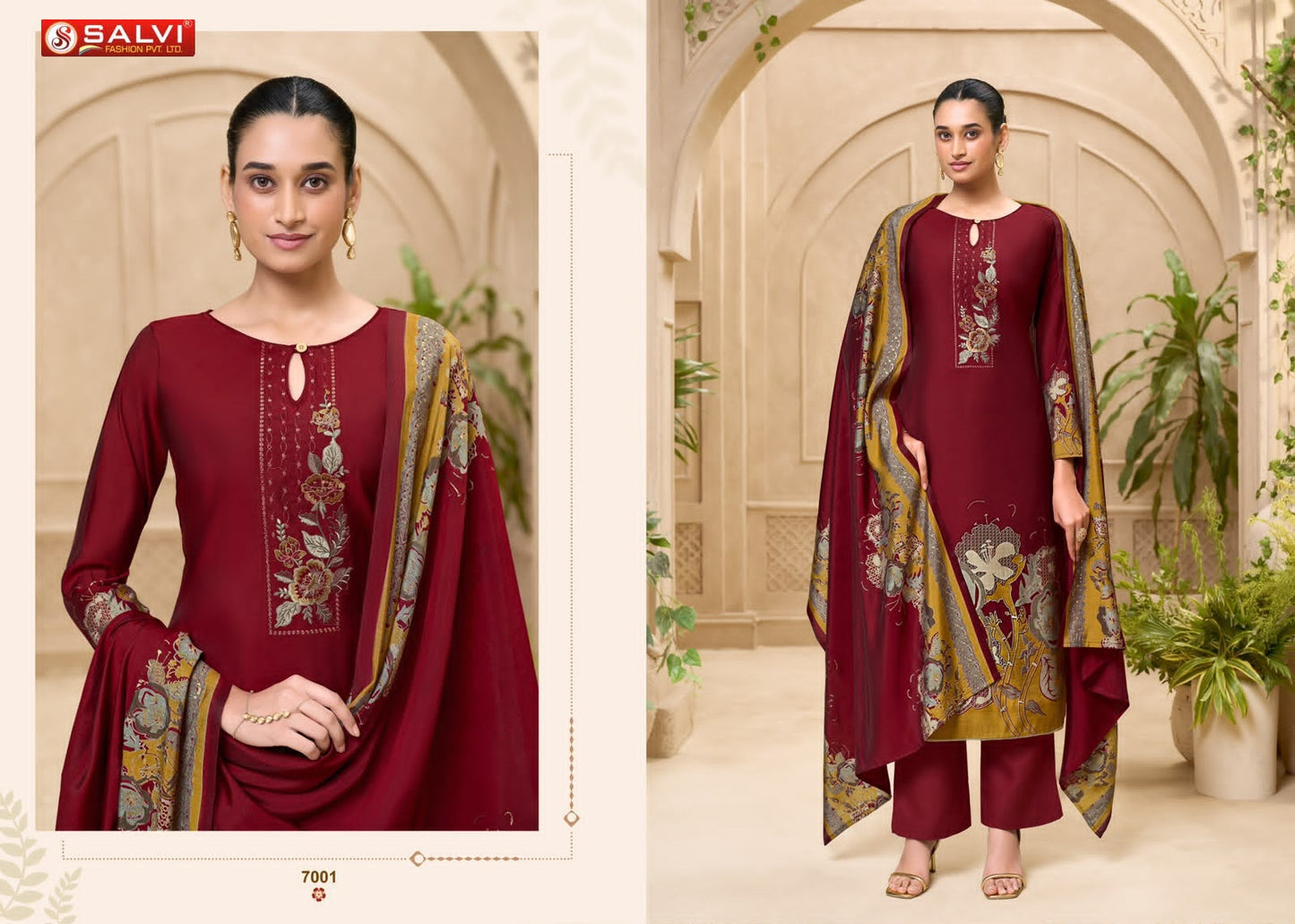 Safar Vol 7 Salvi Fashion Modal Silk Pant Style Suits Wholesale Price