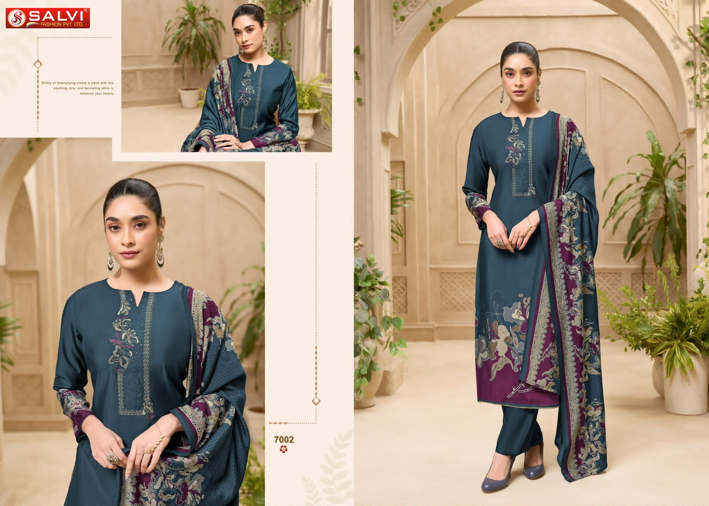 Safar Vol 7 Salvi Fashion Modal Silk Pant Style Suits Wholesale Price