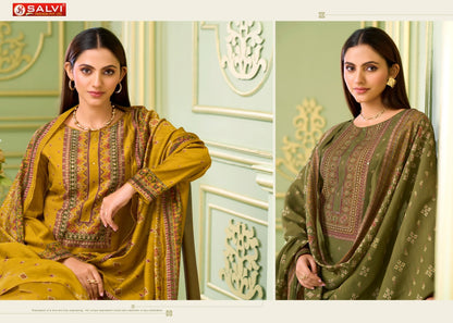 Safar Vol 8 Salvi Fashion Vintage Silk Pant Style Suits Wholesale