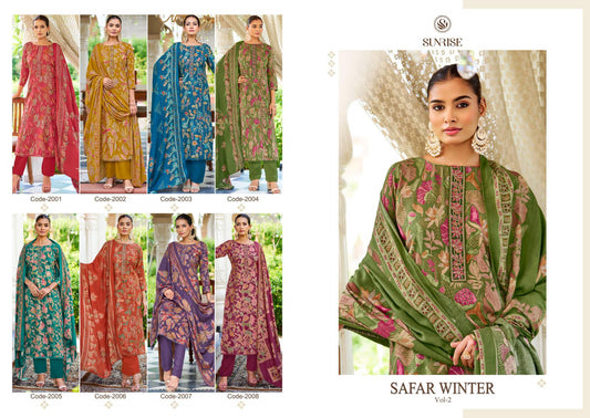 Safar Winter Vol 2 Sunrise Pashmina Suits Manufacturer India