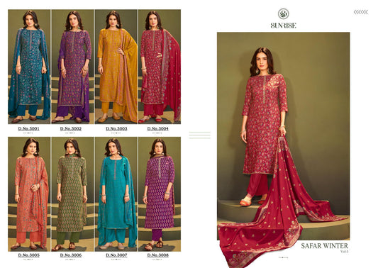 Safar Winter Vol 3 Sunrise Pashmina Suits Wholesaler Gujarat