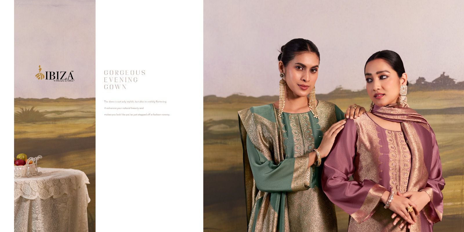 Safari Ibiza Banglori Silk Pant Style Suits Wholesaler