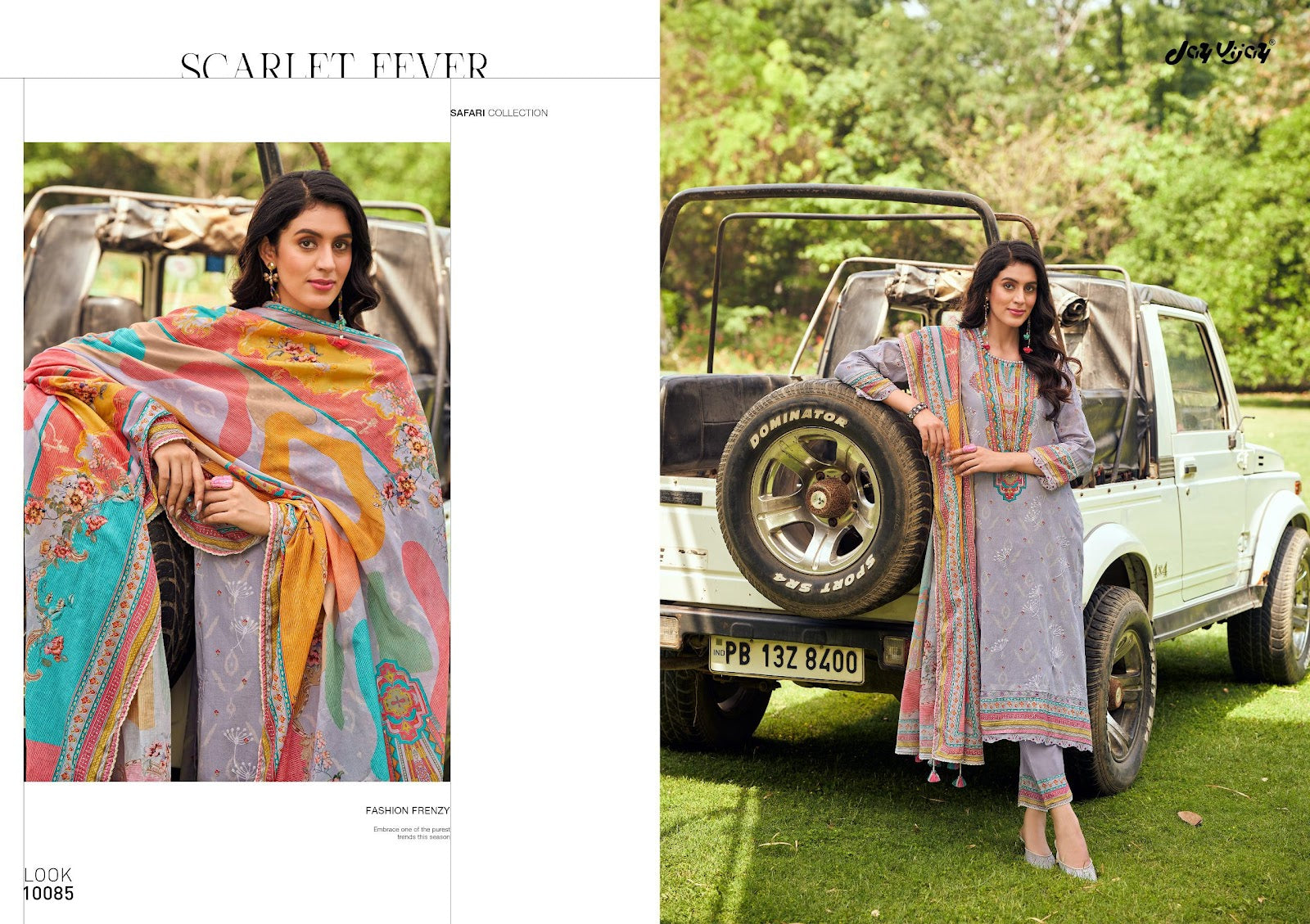 Safari Jay Vijay Pure Cotton Pant Style Suits Wholesale Rate