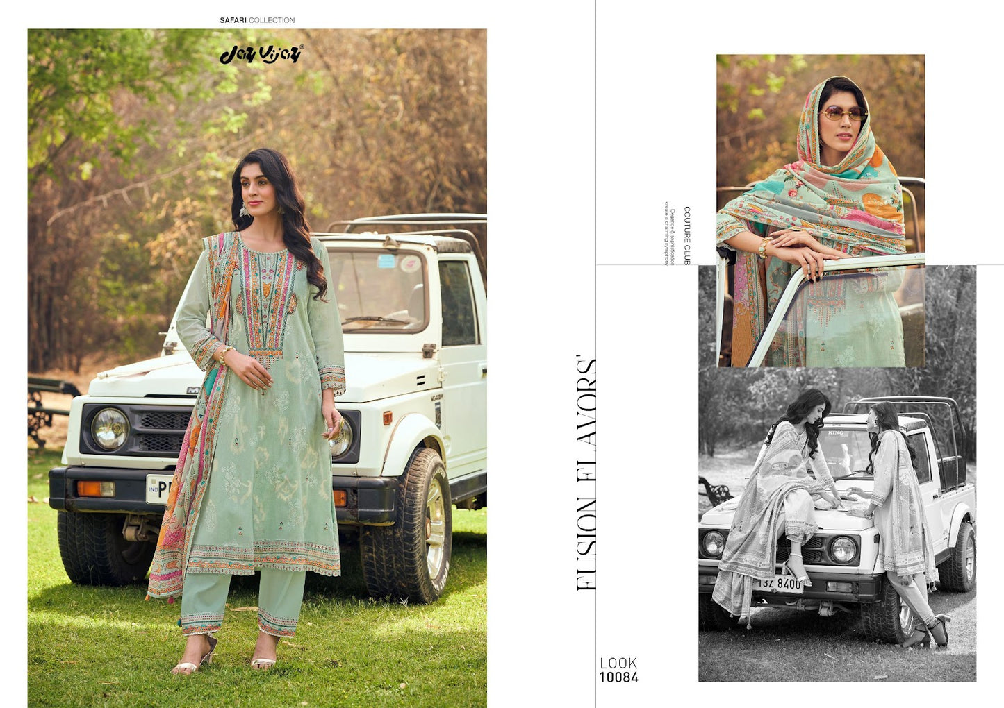 Safari Jay Vijay Pure Cotton Pant Style Suits Wholesale Rate
