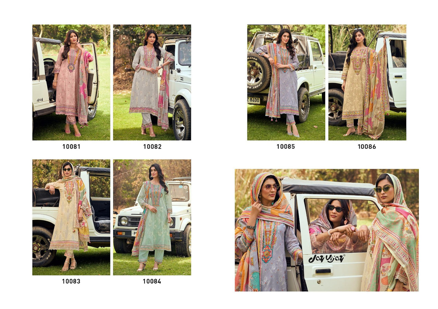 Safari Jay Vijay Pure Cotton Pant Style Suits Wholesale Rate