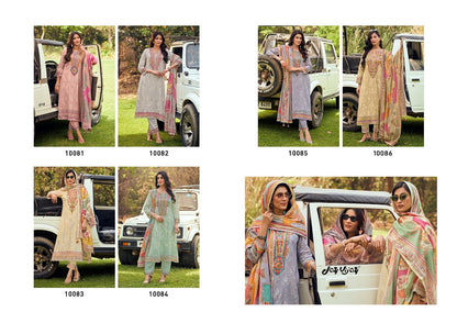Safari Jay Vijay Pure Cotton Pant Style Suits Wholesale Rate
