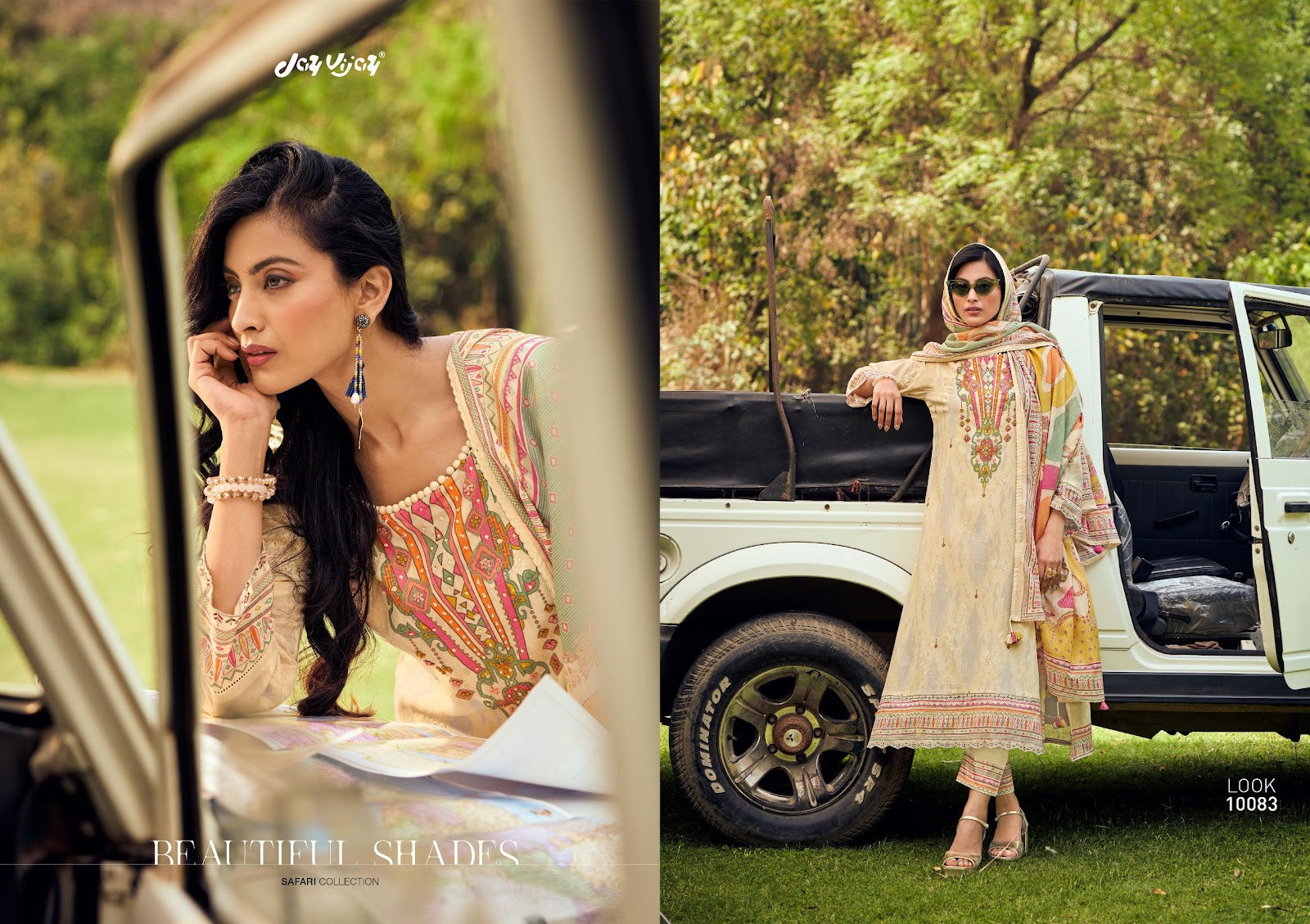 Safari Jay Vijay Pure Cotton Pant Style Suits Wholesale Rate