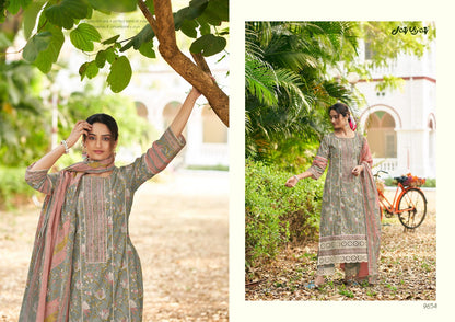 Safarnama Jay Vijay Pure Cotton Pant Style Suits Supplier Ahmedabad