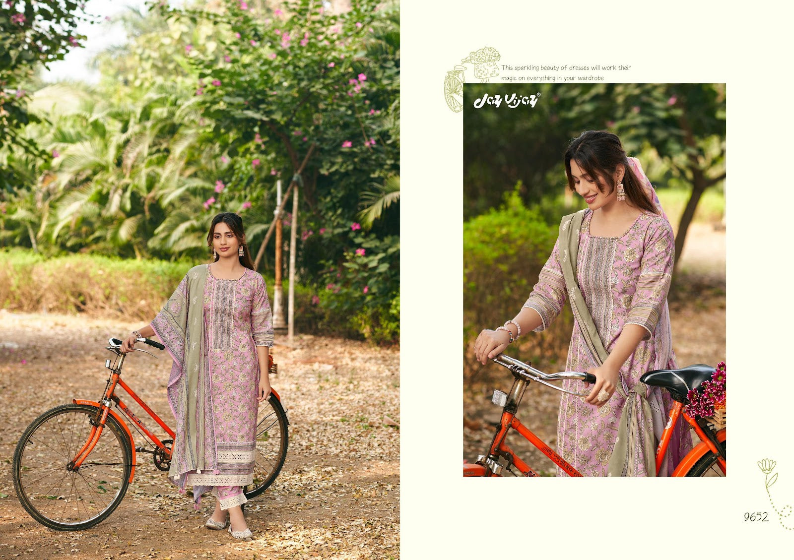 Safarnama Jay Vijay Pure Cotton Pant Style Suits Supplier Ahmedabad