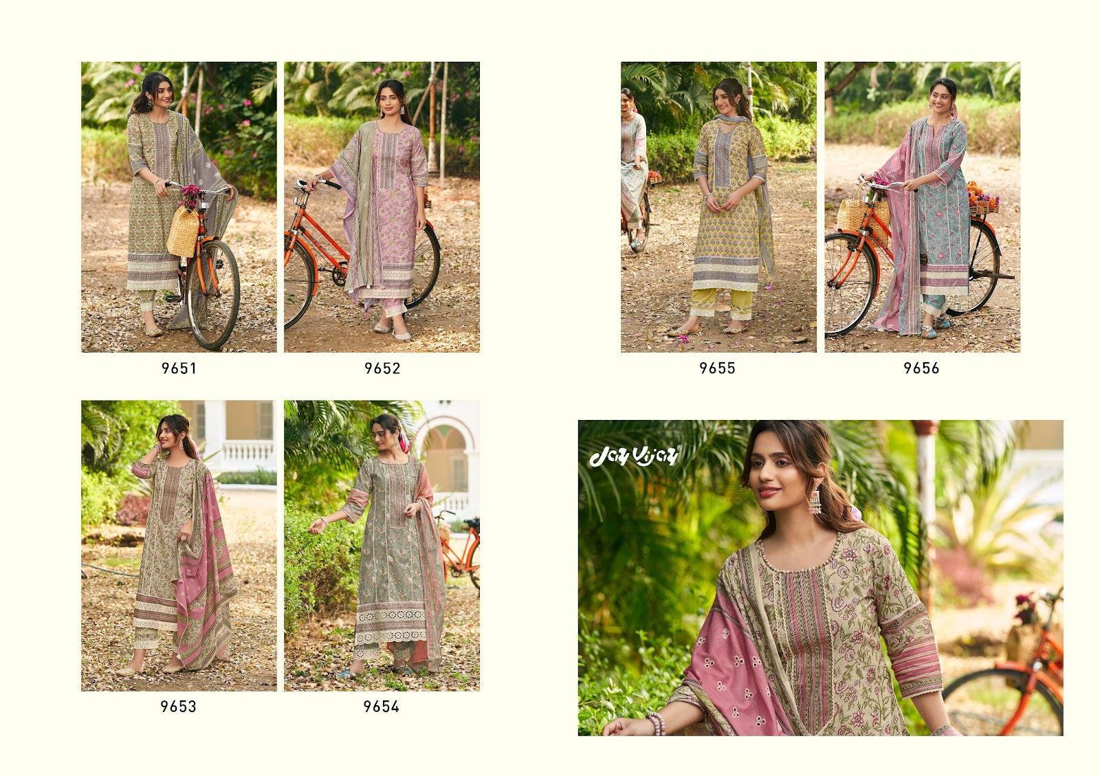 Safarnama Jay Vijay Pure Cotton Pant Style Suits Supplier Ahmedabad