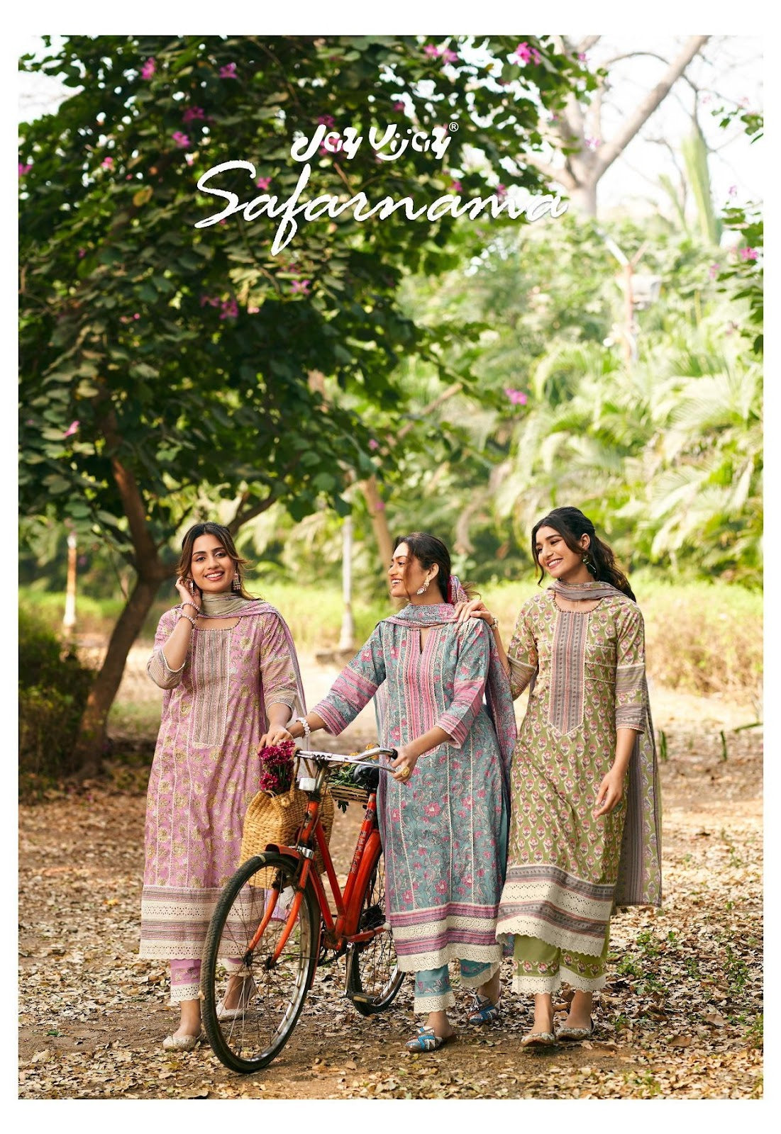 Safarnama Jay Vijay Pure Cotton Pant Style Suits Supplier Ahmedabad