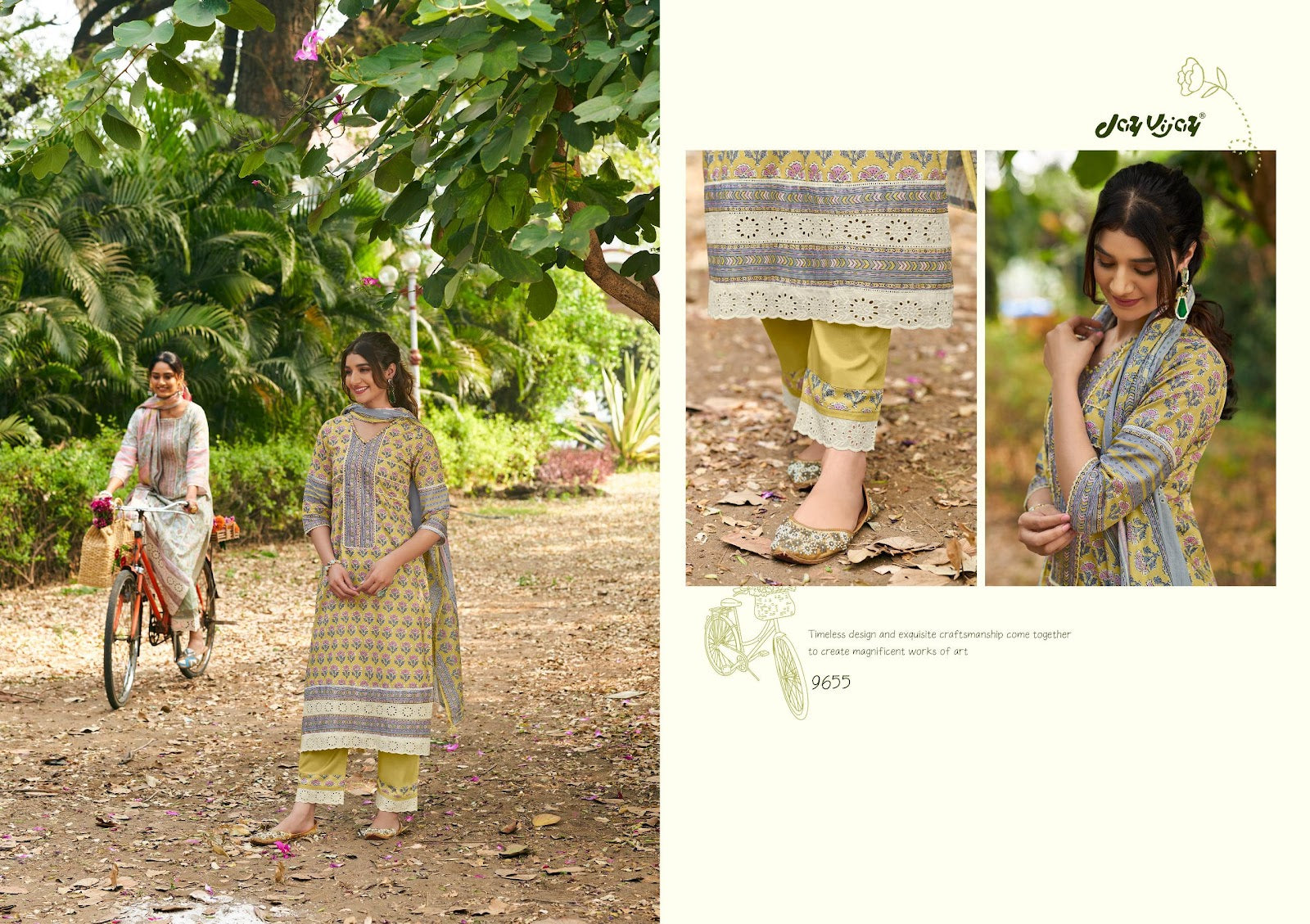 Safarnama Jay Vijay Pure Cotton Pant Style Suits Supplier Ahmedabad