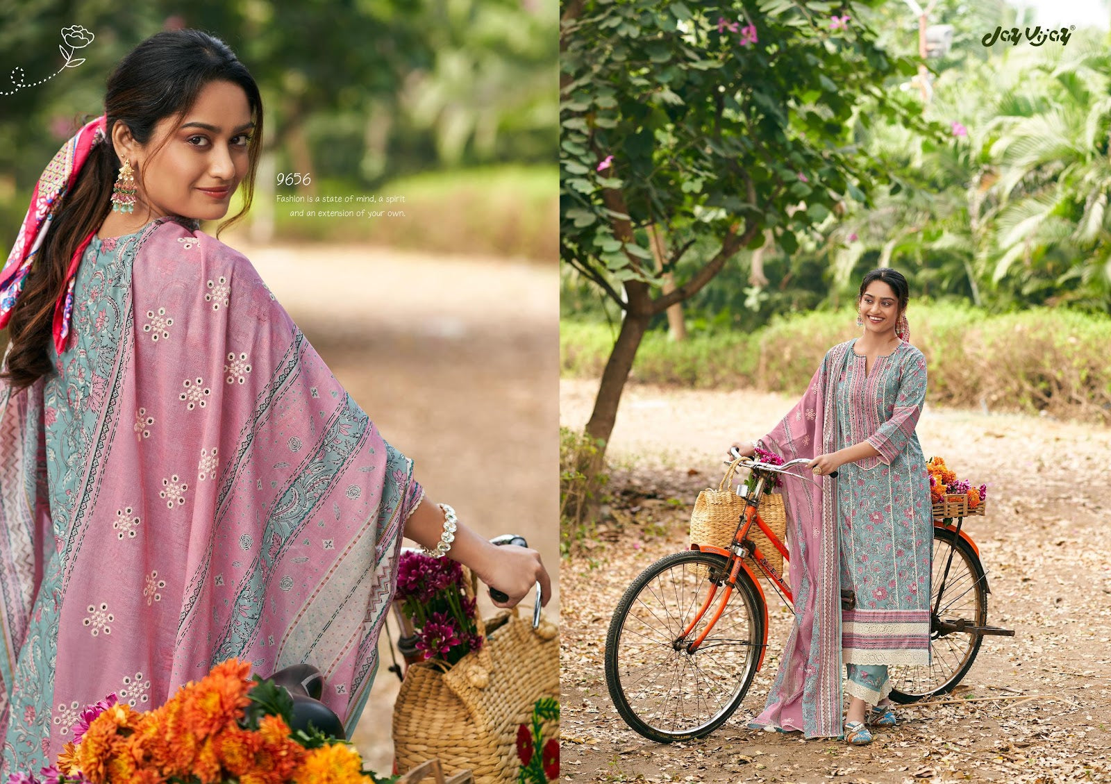 Safarnama Jay Vijay Pure Cotton Pant Style Suits Supplier Ahmedabad